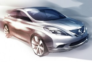 Появился эскиз следующего поколения Nissan Versa